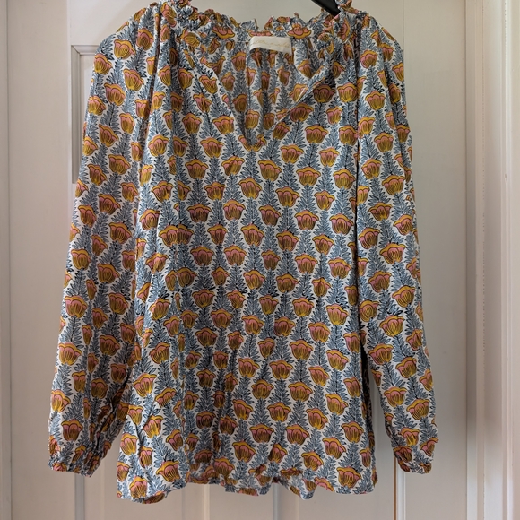 Natalie Martin Multicolor Floral Blouse - Picture 1 of 3